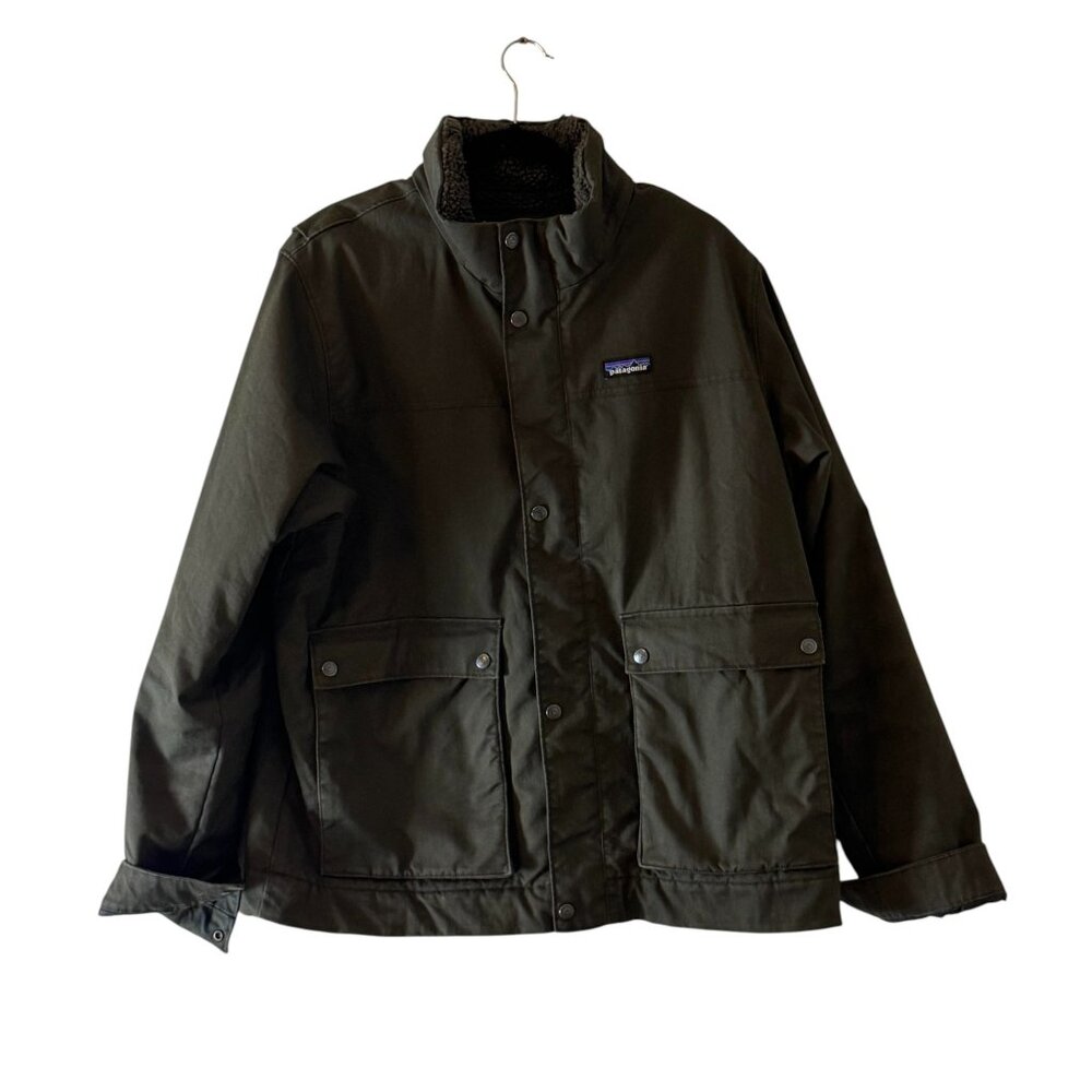 Patagonia Men’s XL Green Fleece Lined Utility Jacket Coat